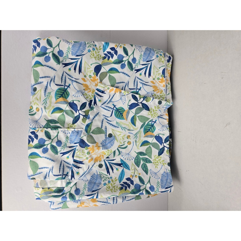 Charisma Sheet Set Queen Multicolor Botanical Leaf Print 6 Piece Microfiber